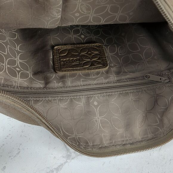 VTG Fossil SUTTER Bronze Leather Crossbody Bag Messenger Travel  Buttery Soft - Picture 10 of 13